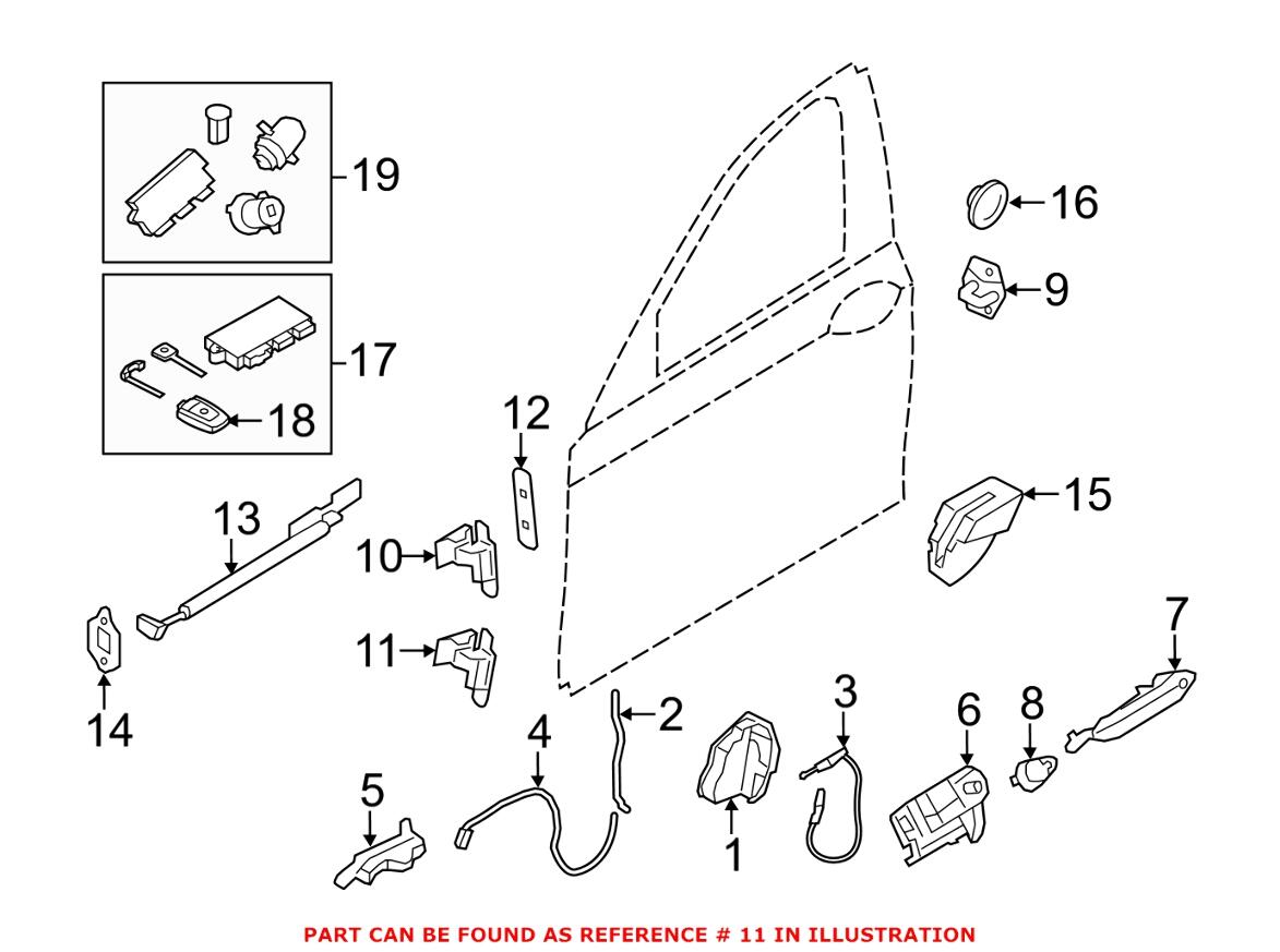 BMW Door Hinge = Front Driver Side Lower 41007203985